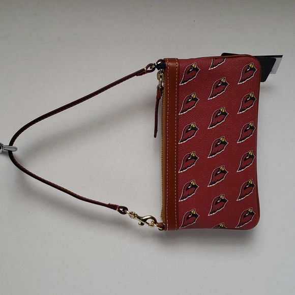 Dooney & Bourke bag NFL Arizona Cardinals slim wristlet, NEW red sea - Picture 5 of 15
